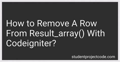 codeigniter result_array|codeigniter, result() vs. result.